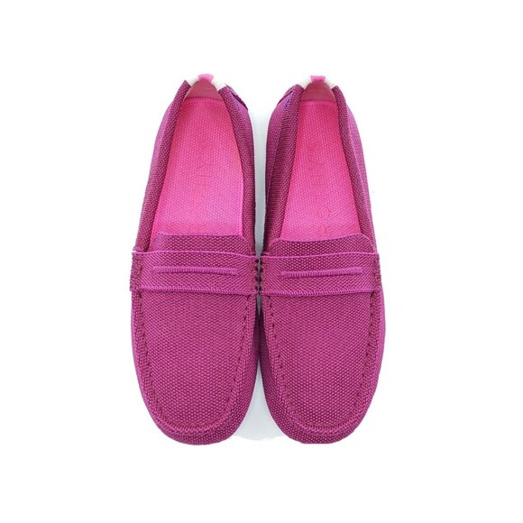 Rothys The Driver Knit Loafers Womens Fuschia Pink Recycled Shoes Size US 6 - Picture 4 of 13